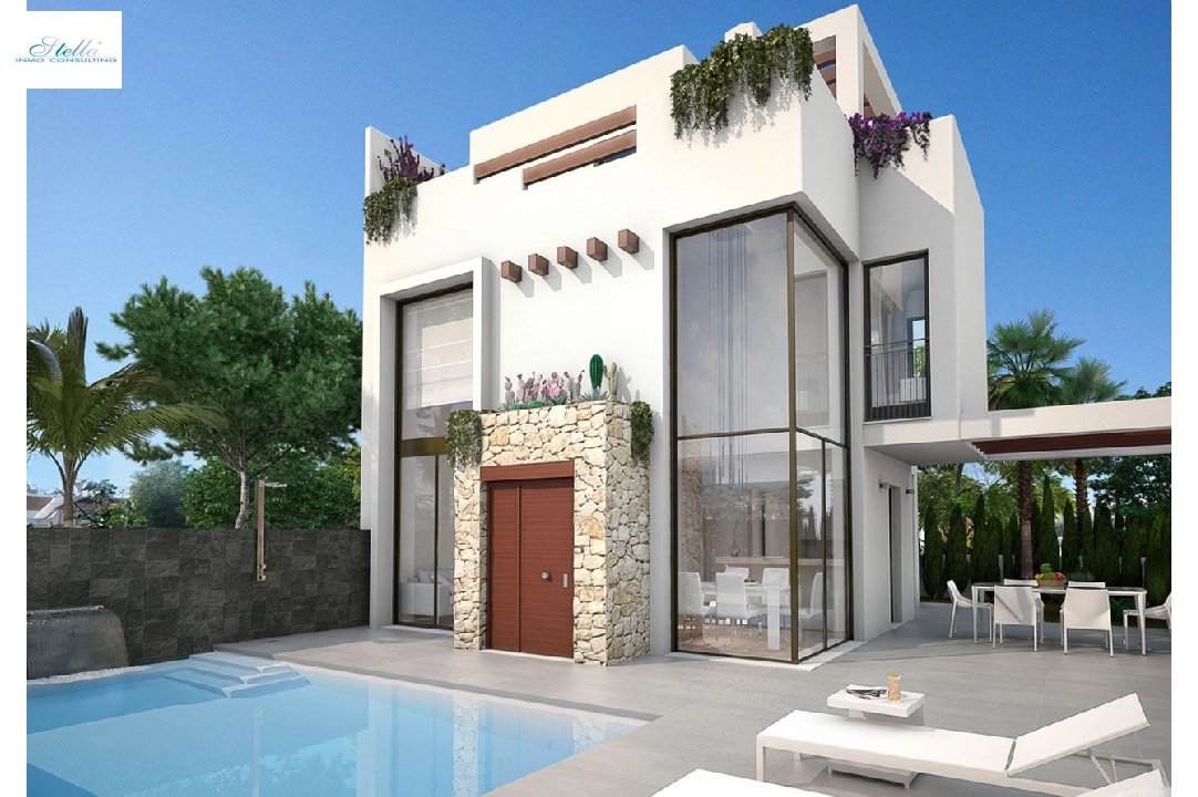 Villa in Rojales zu verkaufen, Wohnfläche 159 m², Zustand Erstbezug, Grundstück 173 m², 3 Schlafzimmer, 3 Badezimmer, Pool, ref.: HA-RON-360-E03-1
