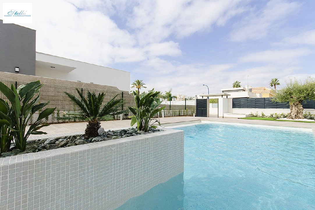 Villa in Los Belones(Murcia) zu verkaufen, Wohnfläche 207 m², Zustand Erstbezug, Klimaanlage, Grundstück 430 m², 4 Schlafzimmer, 3 Badezimmer, Pool, ref.: HA-LBN-110-E03-3