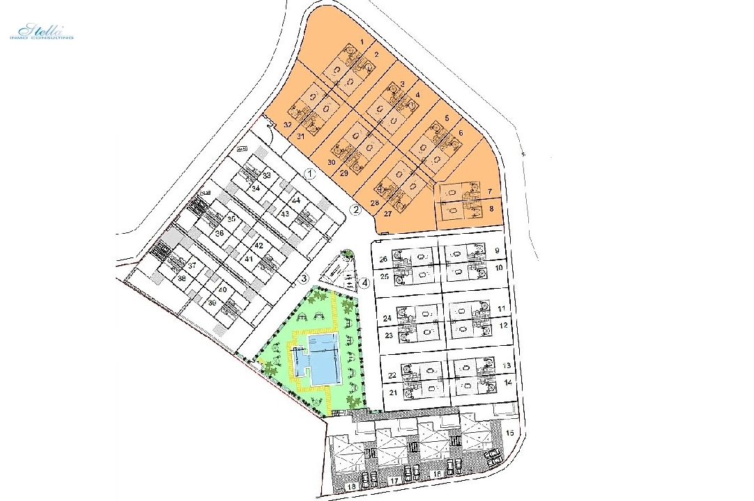 Reihenhaus in Denia zu verkaufen, Wohnfläche 180 m², Baujahr 2022, Zustand Erstbezug, Grundstück 157 m², 2 Schlafzimmer, 2 Badezimmer, Pool, ref.: GC-1418-20