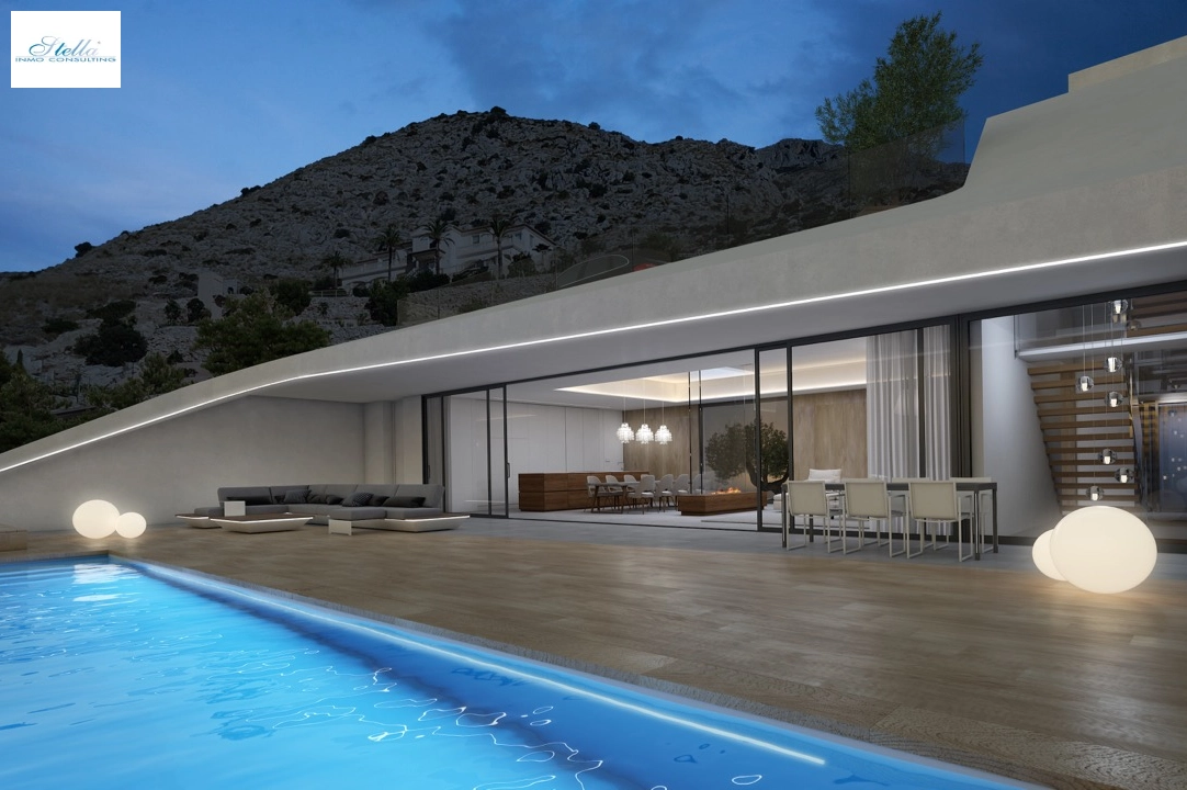 Villa in Altea(Paradiso) zu verkaufen, Wohnfläche 330 m², Baujahr 2018, Klimaanlage, Grundstück 1000 m², 4 Schlafzimmer, 4 Badezimmer, Pool, ref.: CA-H-1070-AMB-1