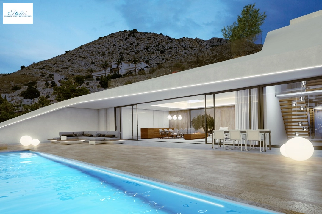 Villa in Altea(Paradiso) zu verkaufen, Wohnfläche 330 m², Baujahr 2018, Klimaanlage, Grundstück 1000 m², 4 Schlafzimmer, 4 Badezimmer, Pool, ref.: CA-H-1070-AMB-17
