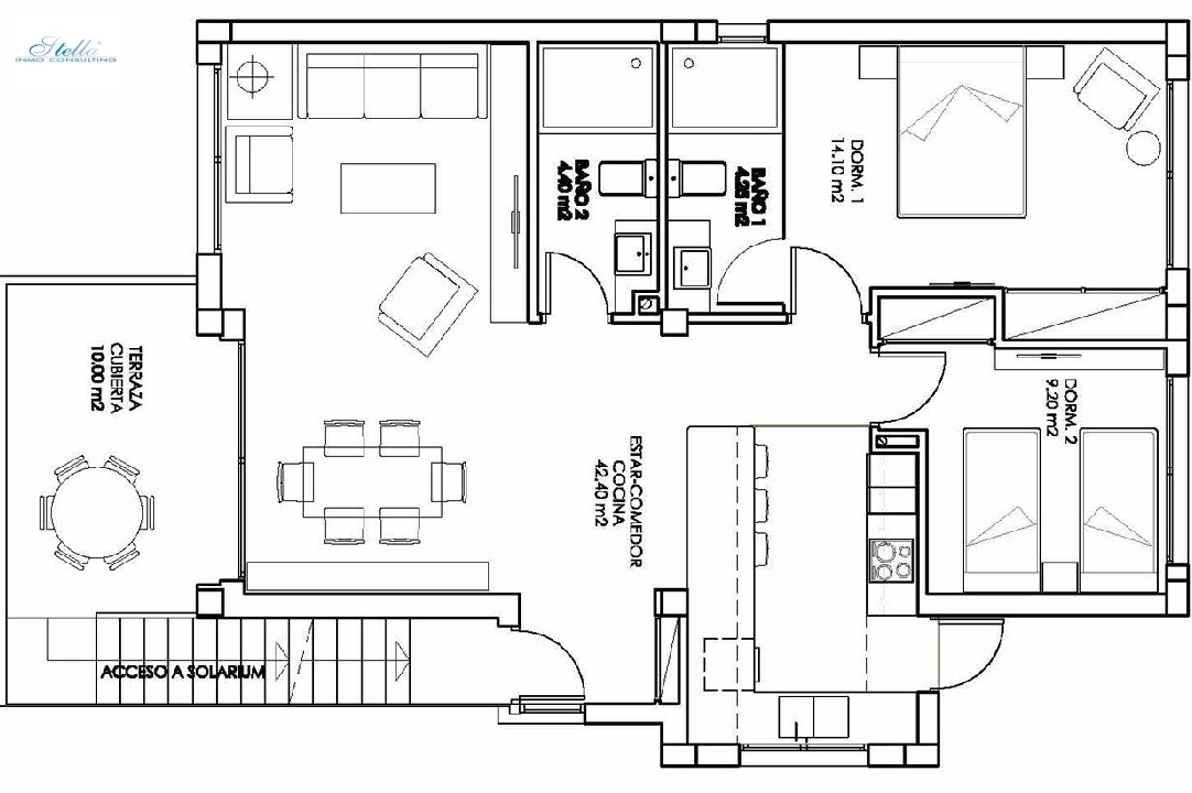 Penthouse Apartment in San Miguel de Salinas zu verkaufen, Wohnfläche 169 m², Zustand Erstbezug, 3 Schlafzimmer, 2 Badezimmer, Pool, ref.: HA-SMN-205-A02-3