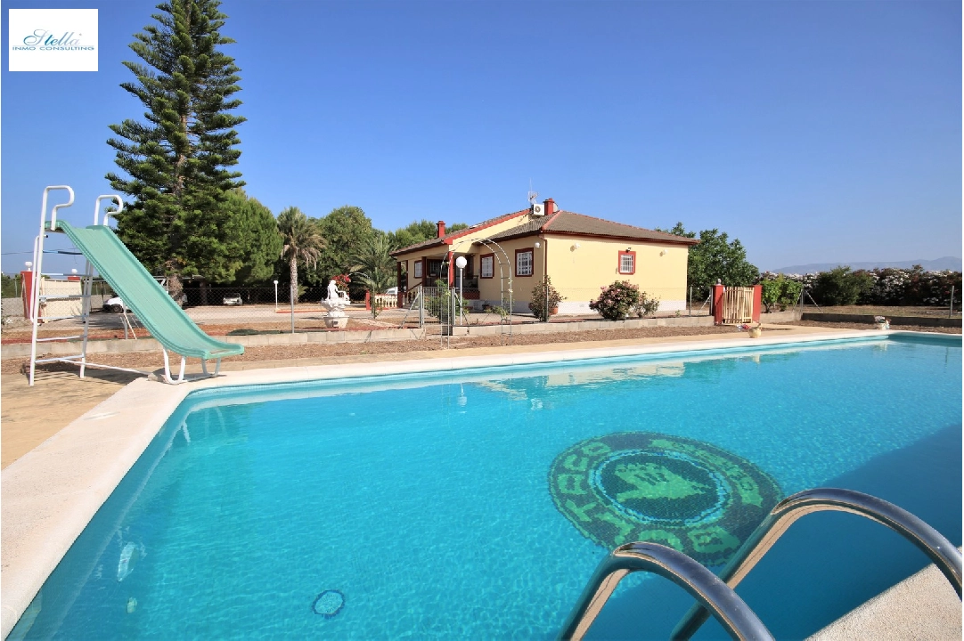 Villa in Els Poblets zu verkaufen, Wohnfläche 232 m², Baujahr 1998, + KLIMA, Klimaanlage, Grundstück 11310 m², 4 Schlafzimmer, 2 Badezimmer, Pool, ref.: GC-3119-35