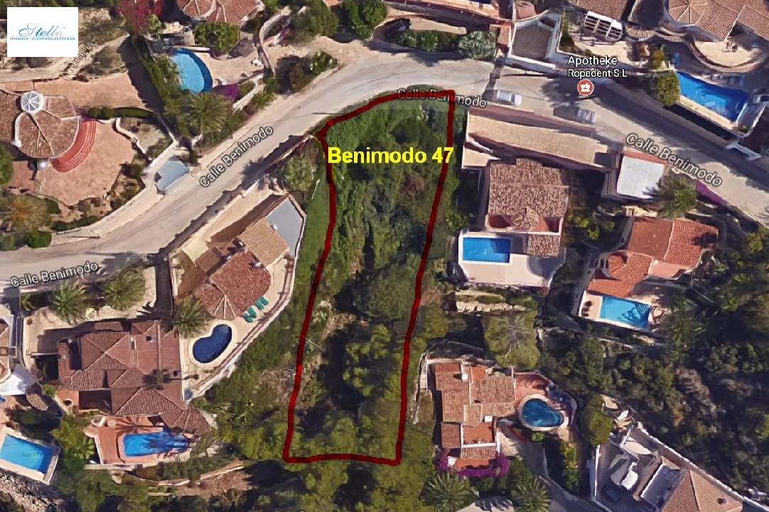Wohngrundstück in Moraira(Benimeit) zu verkaufen, Grundstück 800 m², ref.: BP-3101MOR-2