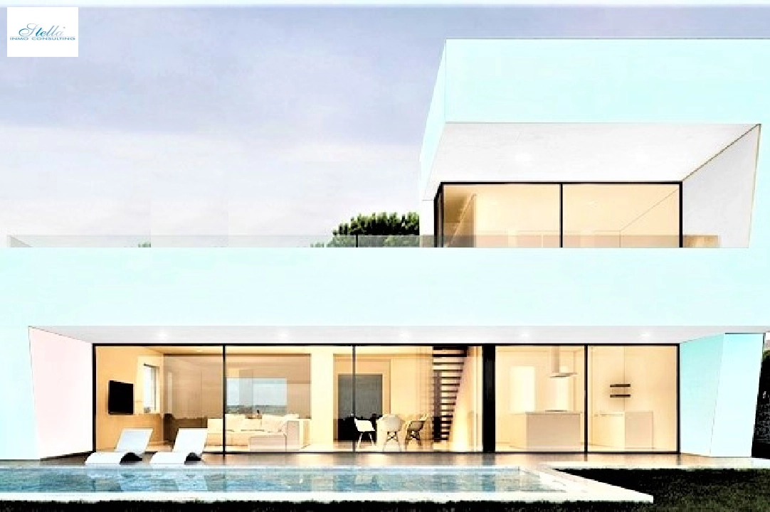 Villa in Moraira(Benimeit) zu verkaufen, Wohnfläche 185 m², Baujahr 2020, Klimaanlage, Grundstück 850 m², 4 Schlafzimmer, 3 Badezimmer, Pool, ref.: BI-MT.H-742-5