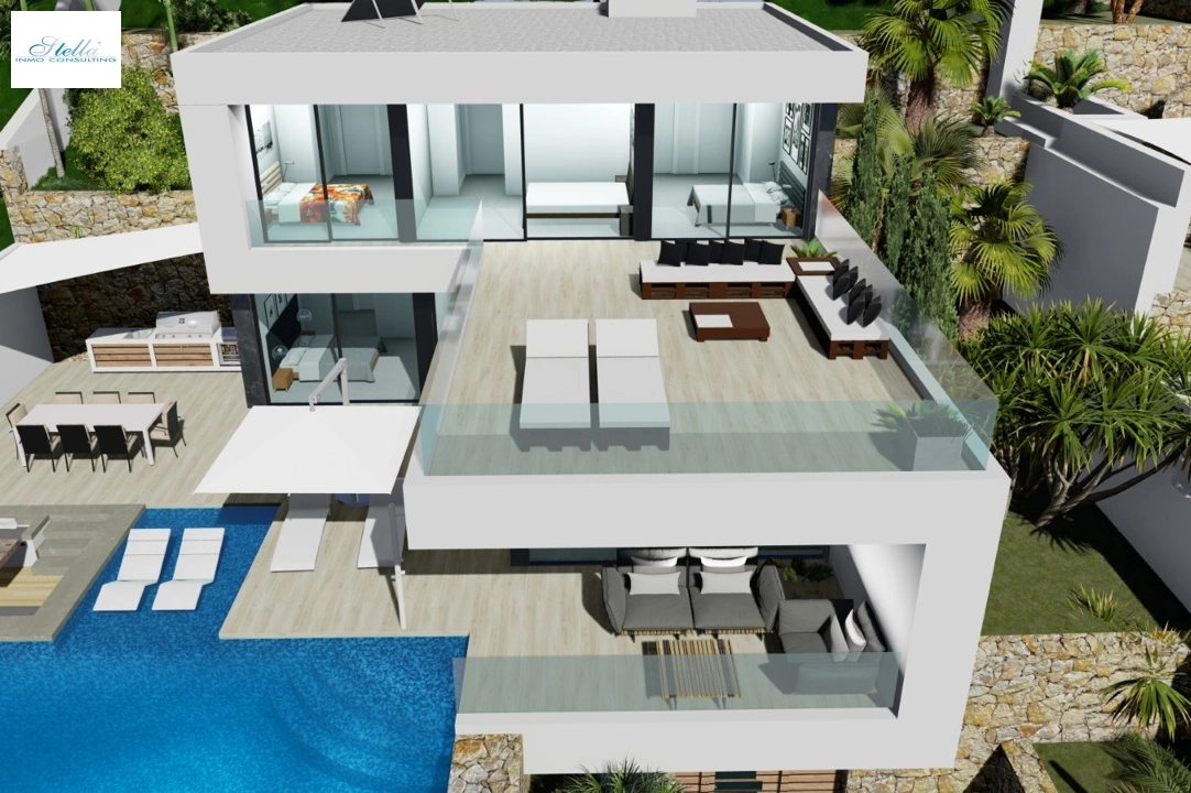 Villa in Calpe(Maryvilla) zu verkaufen, Wohnfläche 440 m², Klimaanlage, Grundstück 637 m², 4 Schlafzimmer, 6 Badezimmer, ref.: BP-3230CAL-4