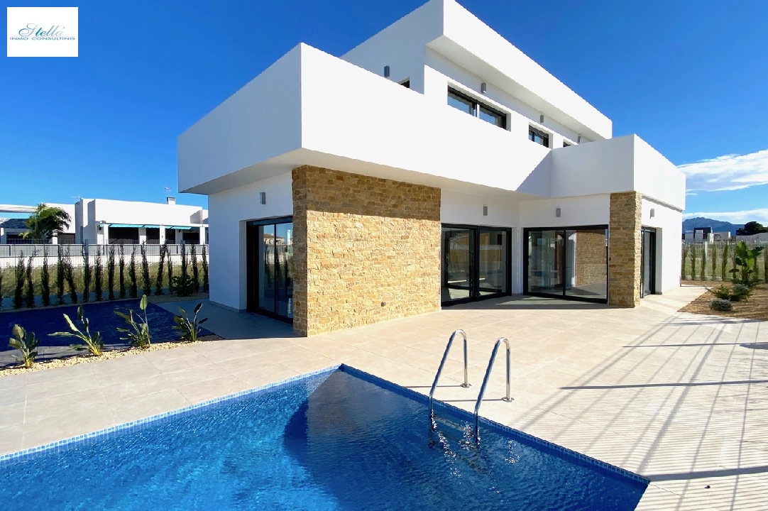 Villa in El Vergel zu verkaufen, Wohnfläche 149 m², Baujahr 2020, Zustand Erstbezug, + Fussbodenheizung, Klimaanlage, Grundstück 400 m², 3 Schlafzimmer, 3 Badezimmer, Pool, ref.: GC-2320-N-1