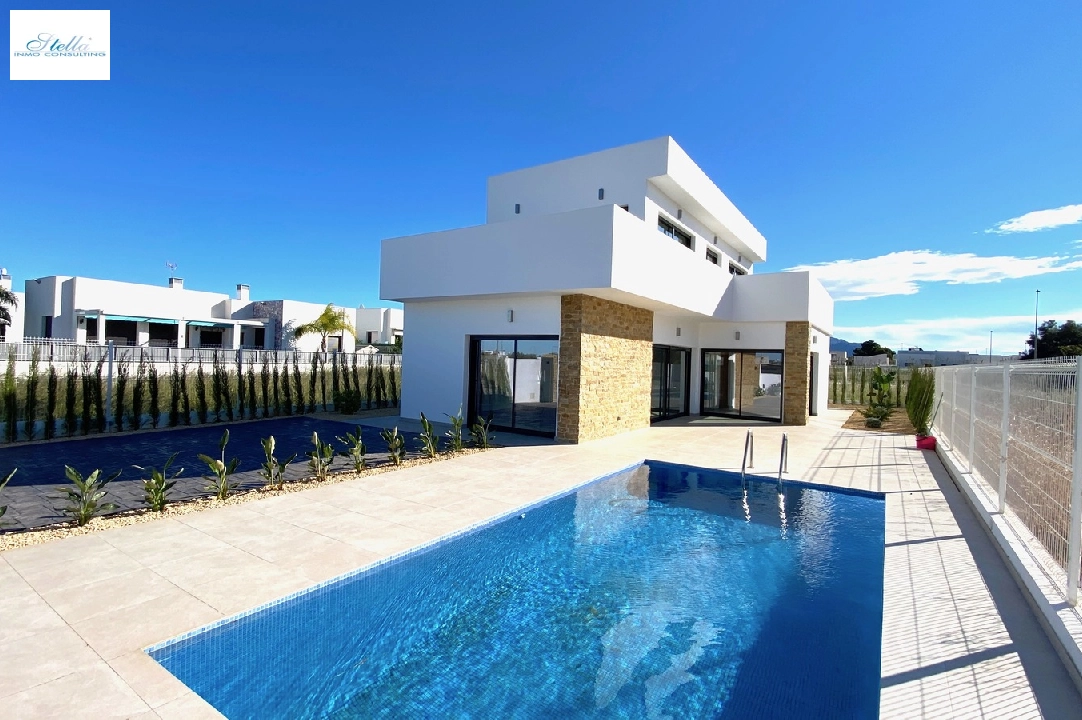 Villa in El Vergel zu verkaufen, Wohnfläche 149 m², Baujahr 2020, Zustand Erstbezug, + Fussbodenheizung, Klimaanlage, Grundstück 400 m², 3 Schlafzimmer, 3 Badezimmer, Pool, ref.: GC-2320-N-18