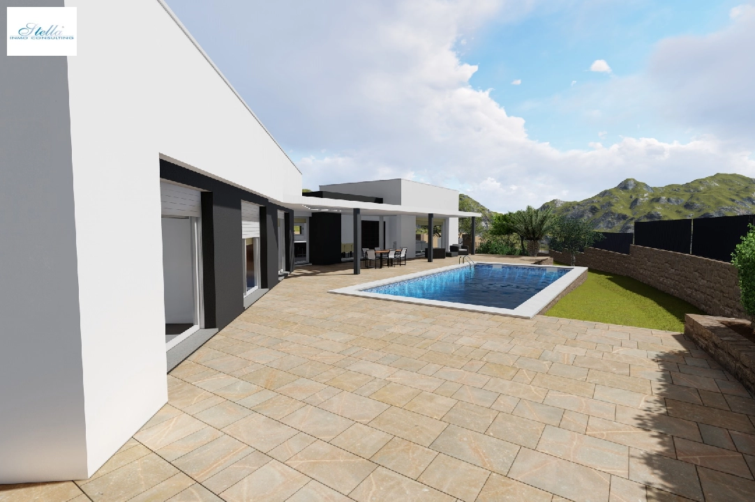 Villa in Moraira zu verkaufen, Wohnfläche 251 m², Klimaanlage, Grundstück 1030 m², 3 Schlafzimmer, 2 Badezimmer, Pool, ref.: CA-H-1351-AMB-10