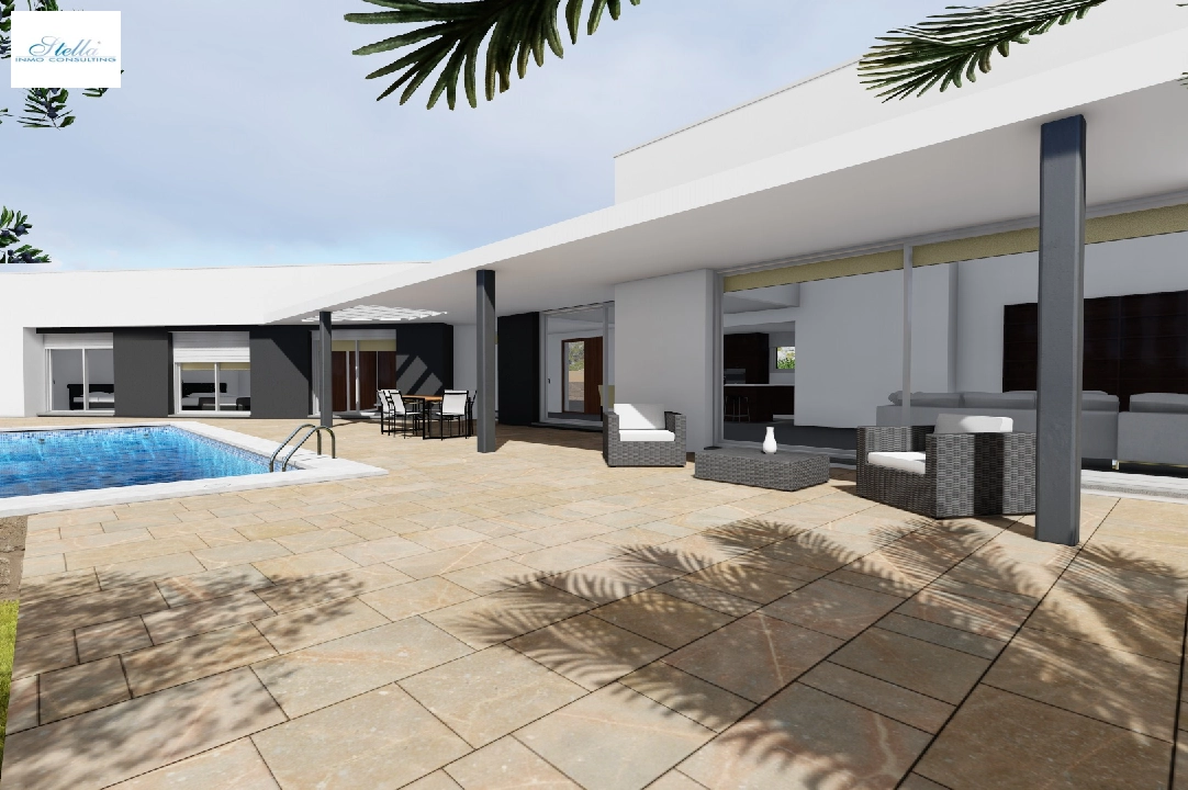 Villa in Moraira zu verkaufen, Wohnfläche 251 m², Klimaanlage, Grundstück 1030 m², 3 Schlafzimmer, 2 Badezimmer, Pool, ref.: CA-H-1351-AMB-11