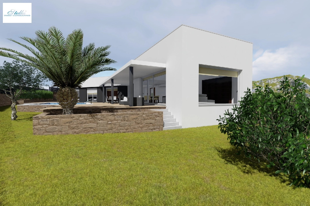 Villa in Moraira zu verkaufen, Wohnfläche 251 m², Klimaanlage, Grundstück 1030 m², 3 Schlafzimmer, 2 Badezimmer, Pool, ref.: CA-H-1351-AMB-12