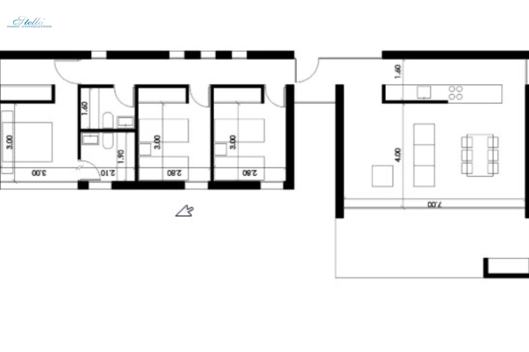 Villa in Pedreguer(Monte Solana) zu verkaufen, Wohnfläche 130 m², Klimaanlage, Grundstück 900 m², 3 Schlafzimmer, 2 Badezimmer, ref.: BP-3311PED-3