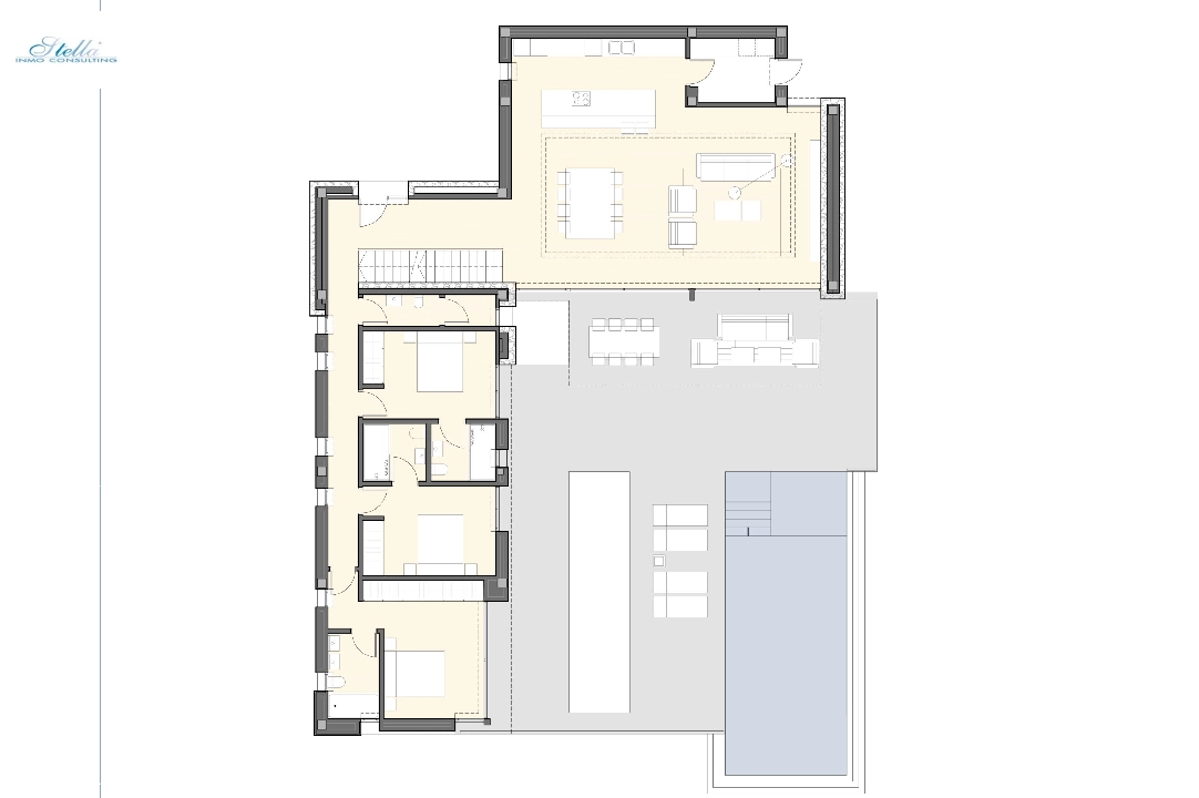 Villa in Moraira(Moravit) zu verkaufen, Wohnfläche 322 m², Klimaanlage, Grundstück 939 m², 4 Schlafzimmer, 4 Badezimmer, ref.: BP-3376MOR-9