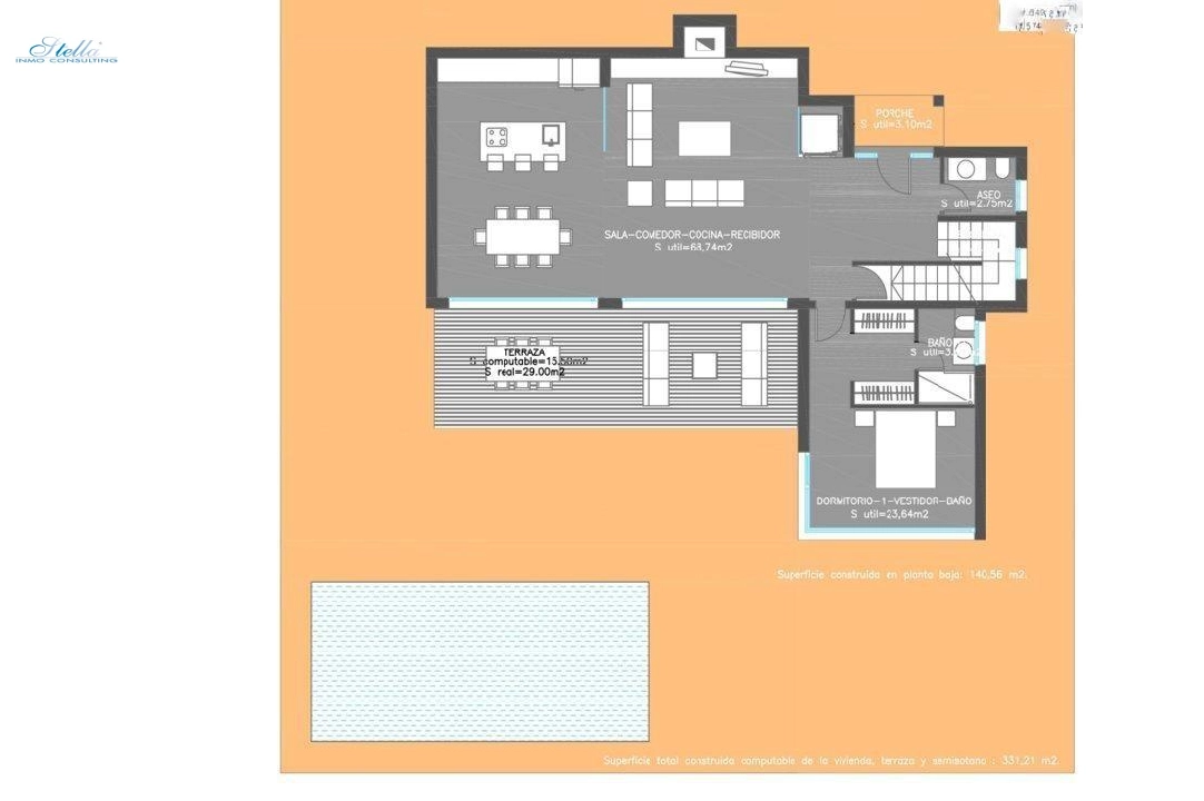 Villa in Benissa zu verkaufen, Wohnfläche 250 m², Grundstück 1056 m², 4 Schlafzimmer, 3 Badezimmer, Pool, ref.: COB-3096-5