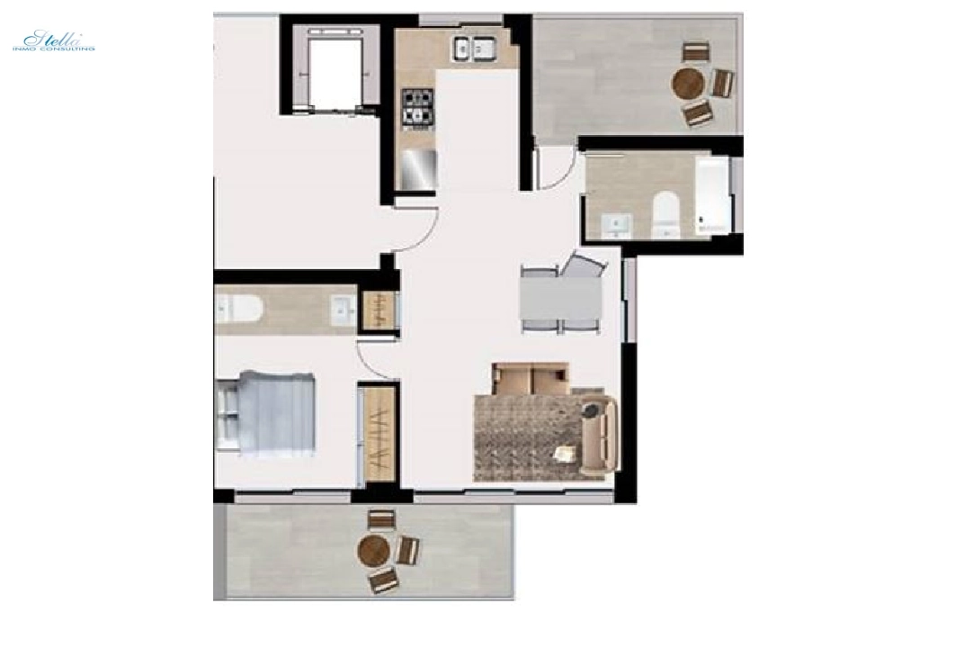 Apartment in Finestrat zu verkaufen, Wohnfläche 95 m², Klimaanlage, 1 Schlafzimmer, 2 Badezimmer, ref.: BP-3461FIN-7