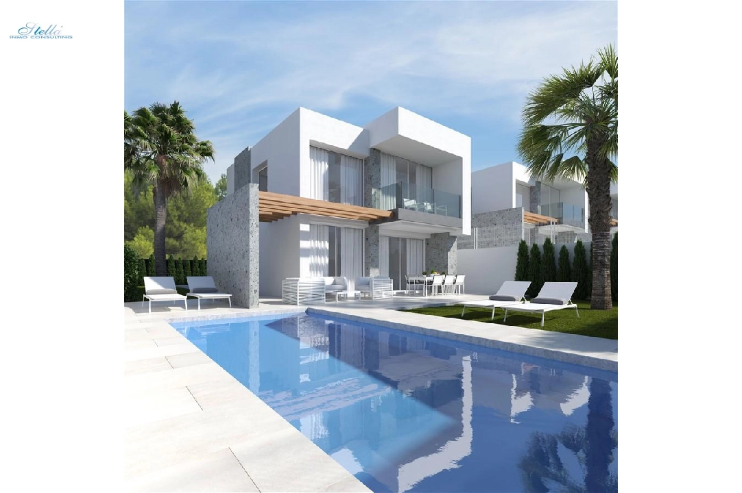Villa in Finestrat zu verkaufen, Wohnfläche 134 m², Grundstück 416 m², 3 Schlafzimmer, 3 Badezimmer, Pool, ref.: COB-3199-1