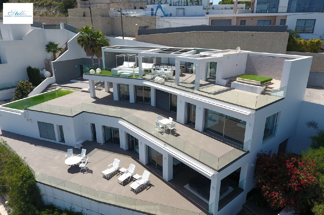 Villa in Moraira(Moraira) zu verkaufen, Wohnfläche 400 m², Baujahr 2014, Zustand neuwertig, + Fussbodenheizung, Klimaanlage, Grundstück 850 m², 4 Schlafzimmer, 4 Badezimmer, Pool, ref.: AS-2522-13