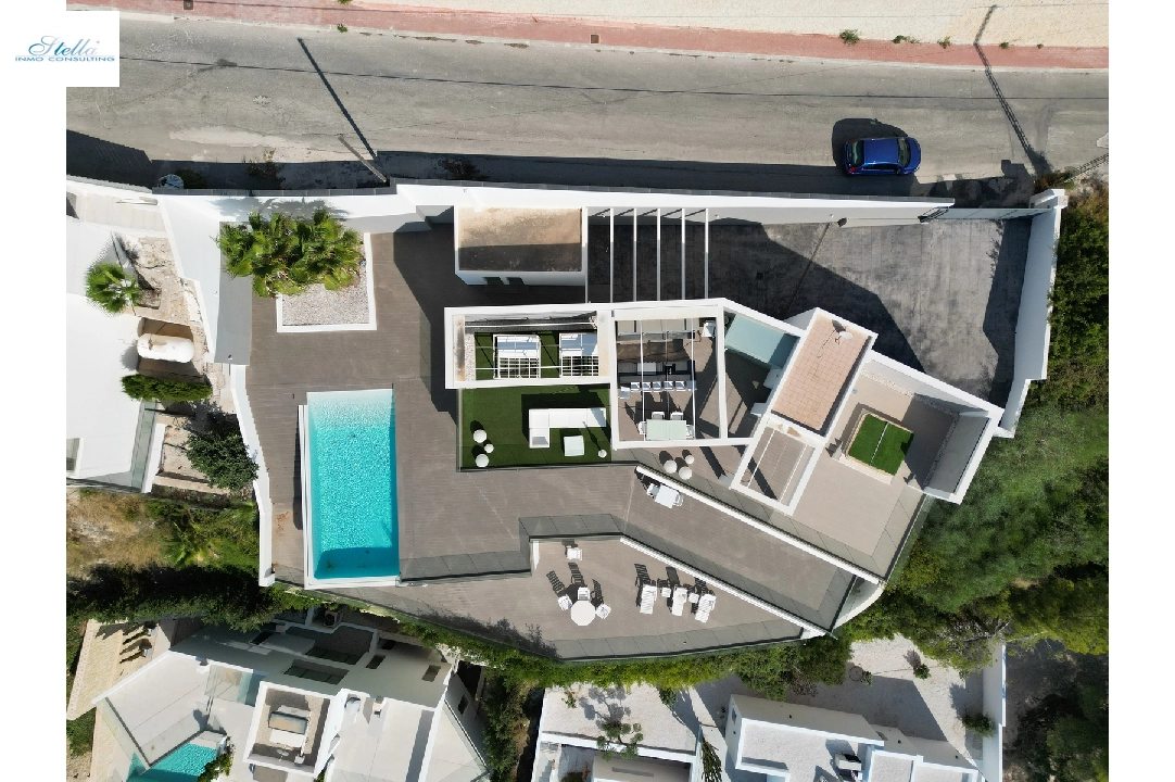 Villa in Moraira(Moraira) zu verkaufen, Wohnfläche 400 m², Baujahr 2014, Zustand neuwertig, + Fussbodenheizung, Klimaanlage, Grundstück 850 m², 4 Schlafzimmer, 4 Badezimmer, Pool, ref.: AS-2522-7