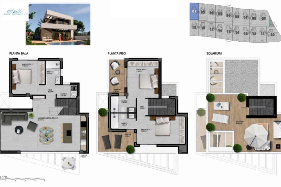 Villa in Finestrat(Finestrat) zu verkaufen, Wohnfläche 140 m², Grundstück 329 m², 3 Schlafzimmer, 3 Badezimmer, ref.: BP-3501FIN-11
