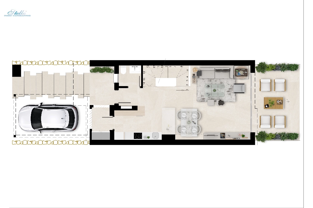 Stadthaus in Estepona(Estepona Golf) zu verkaufen, Wohnfläche 225 m², Grundstück 272 m², 3 Schlafzimmer, 3 Badezimmer, Pool, ref.: TW-GREEN-GOLF-30-26