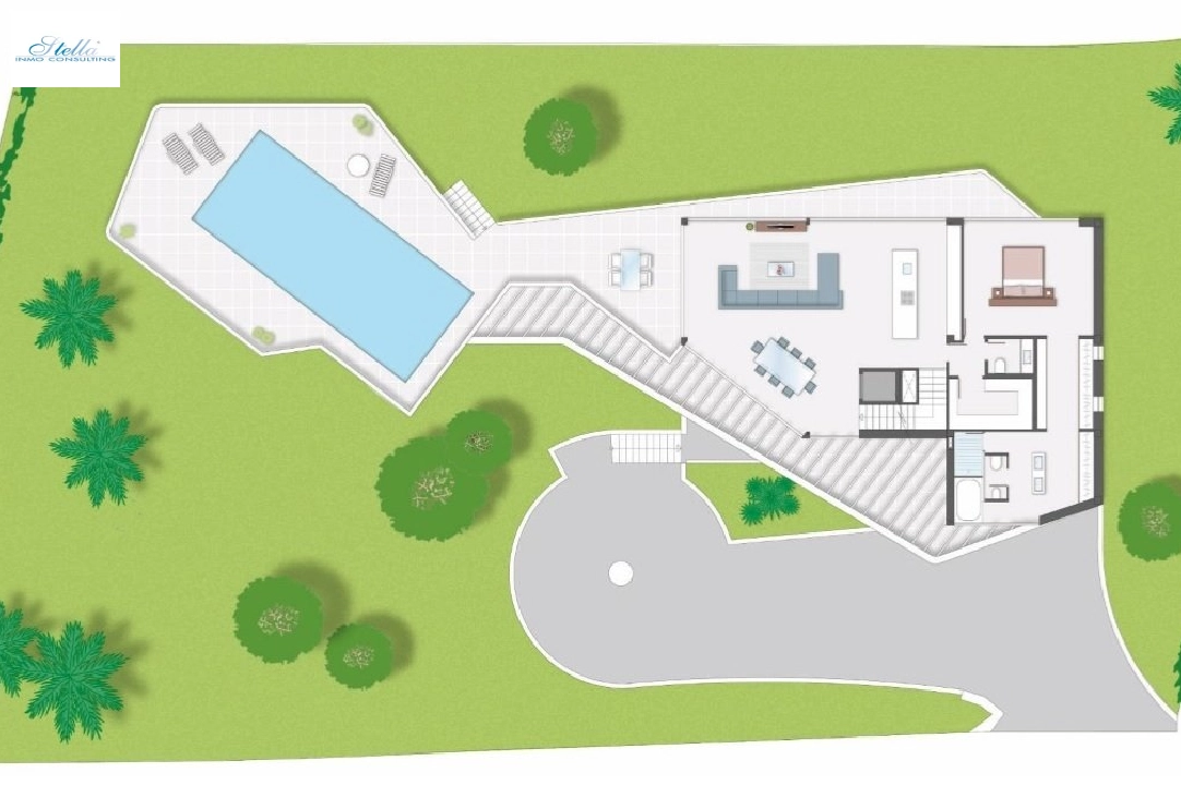 Villa in Javea zu verkaufen, Wohnfläche 420 m², Klimaanlage, 4 Schlafzimmer, 5 Badezimmer, Pool, ref.: BS-7149759-14