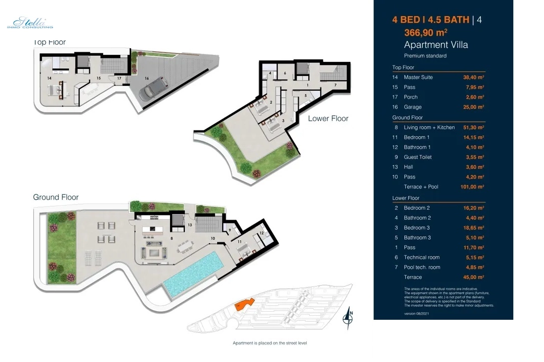 Apartment in Altea(Mascarat) zu verkaufen, Wohnfläche 141 m², Klimaanlage, 4 Schlafzimmer, 3 Badezimmer, ref.: BP-6328ALT-11