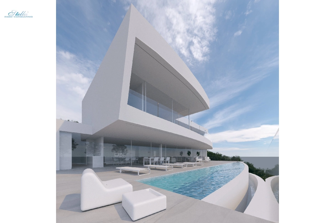 Villa in Moraira zu verkaufen, Wohnfläche 600 m², Baujahr 2022, + Fussbodenheizung, Klimaanlage, Grundstück 1237 m², 4 Schlafzimmer, 4 Badezimmer, Pool, ref.: NL-NLD1219-1
