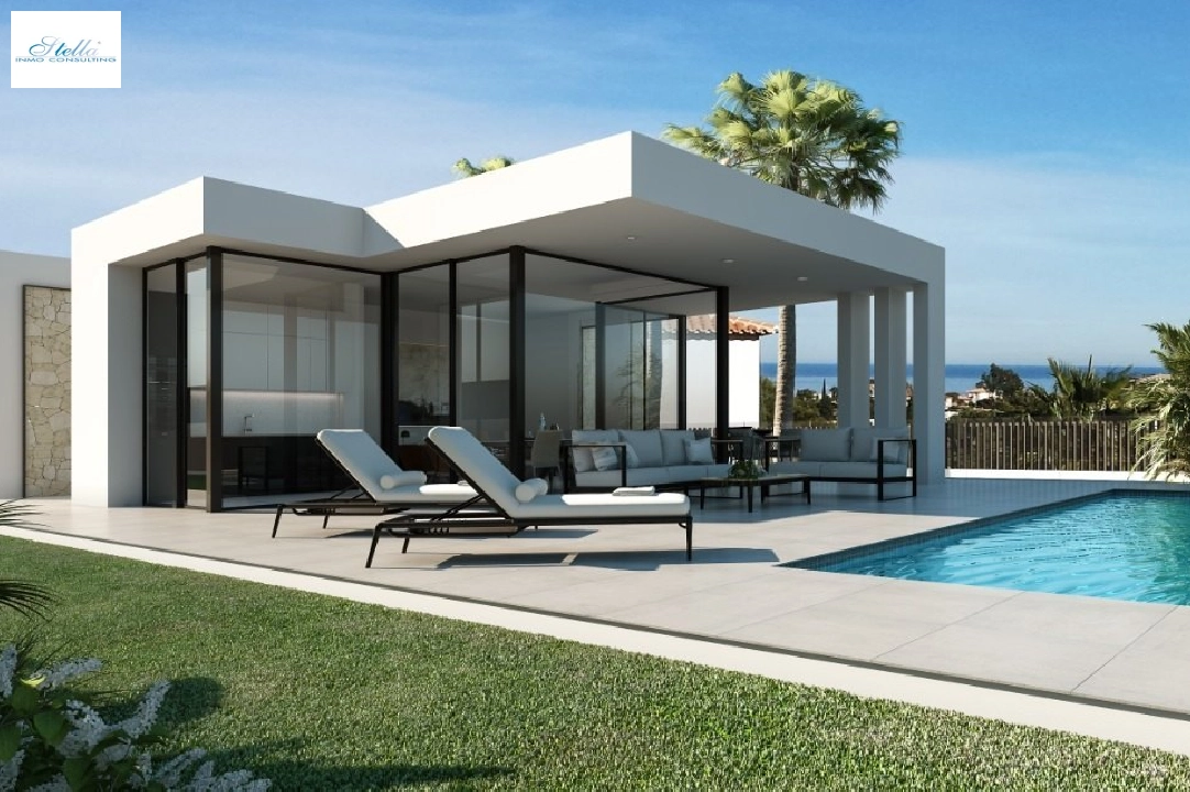 Villa in Denia zu verkaufen, Wohnfläche 130 m², Baujahr 2021, + Zentralheizung, Klimaanlage, Grundstück 800 m², 3 Schlafzimmer, 2 Badezimmer, Pool, ref.: NL-NLD1273-1