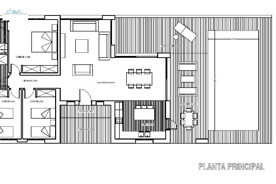 Villa in Denia zu verkaufen, Wohnfläche 130 m², Baujahr 2021, + Zentralheizung, Klimaanlage, Grundstück 800 m², 3 Schlafzimmer, 2 Badezimmer, Pool, ref.: NL-NLD1273-8