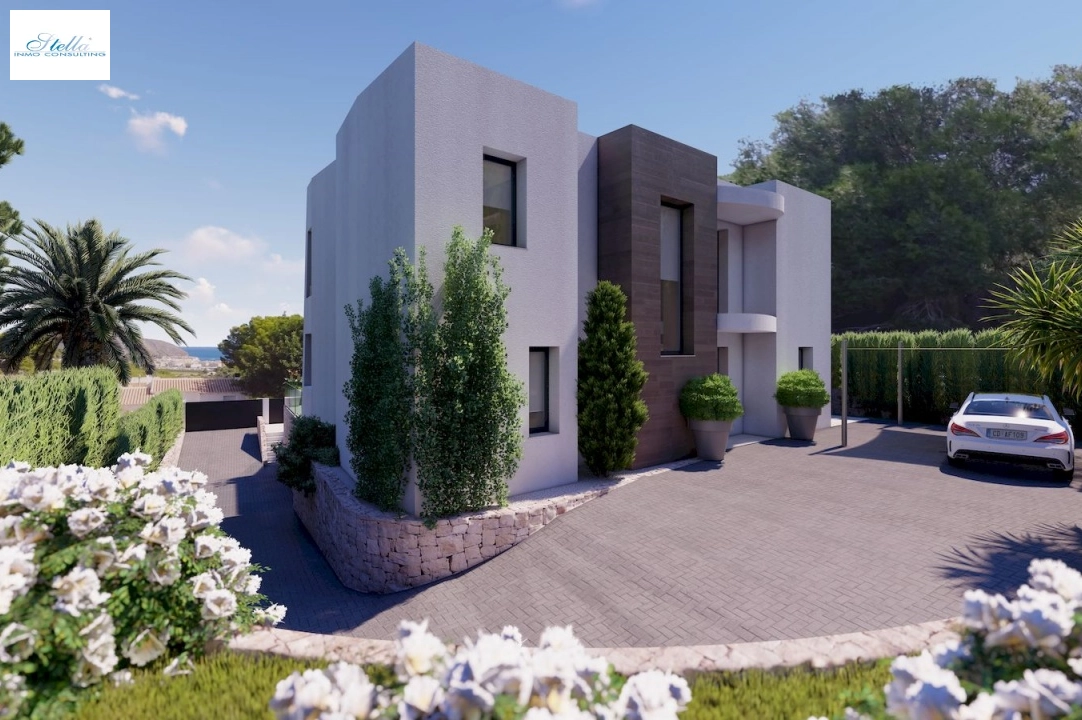 Villa in Moraira zu verkaufen, Baujahr 2022, + Fussbodenheizung, Klimaanlage, Grundstück 802 m², 4 Schlafzimmer, 4 Badezimmer, Pool, ref.: NL-NLD1360-6