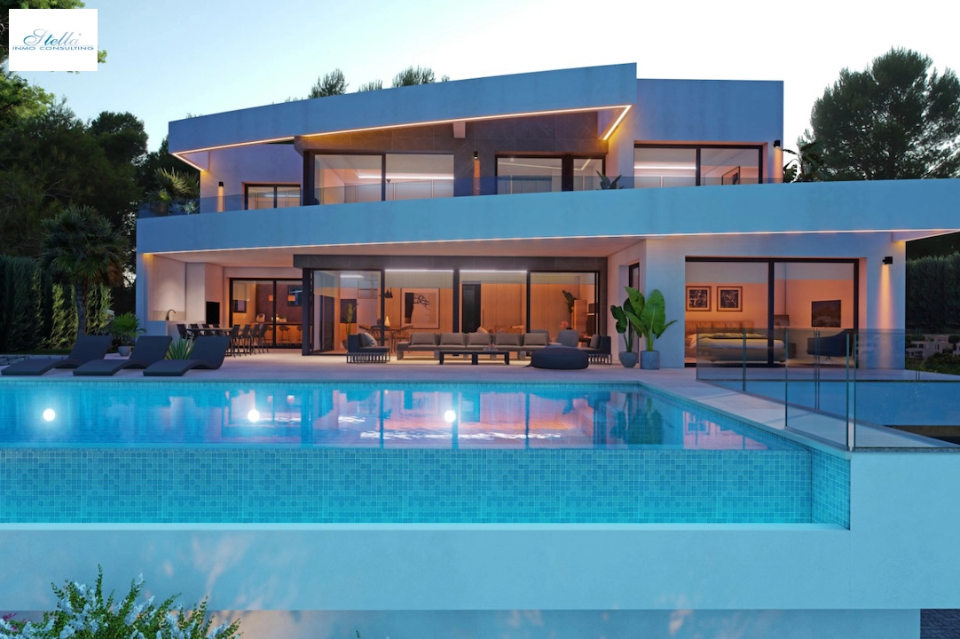 Villa in Moraira zu verkaufen, Wohnfläche 311 m², Klimaanlage, Grundstück 1003 m², 4 Schlafzimmer, 4 Badezimmer, Pool, ref.: CA-H-1535-AMB-2