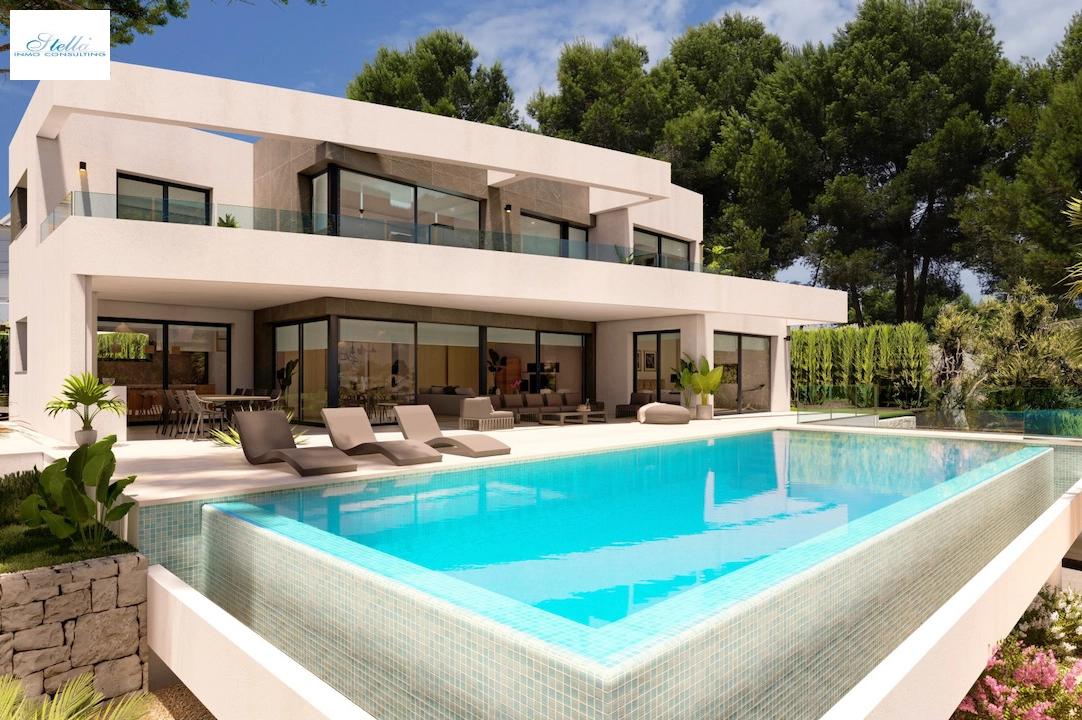 Villa in Moraira zu verkaufen, Wohnfläche 311 m², Klimaanlage, Grundstück 1003 m², 4 Schlafzimmer, 4 Badezimmer, Pool, ref.: CA-H-1535-AMB-3