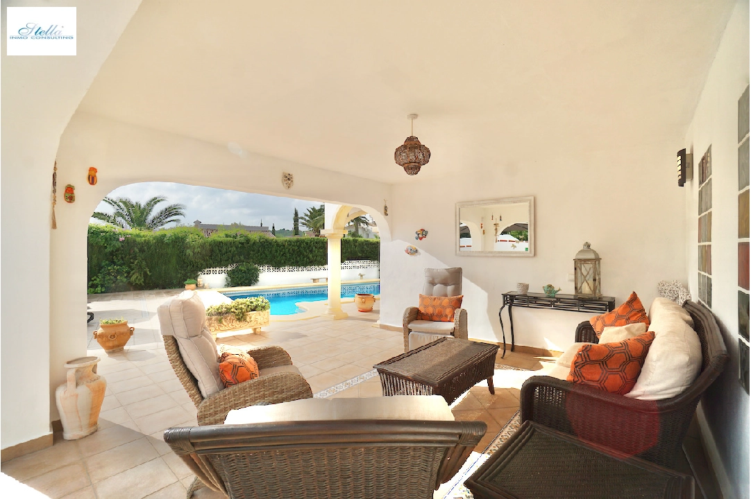 Villa in Moraira zu verkaufen, Wohnfläche 192 m², Klimaanlage, Grundstück 657 m², 4 Schlafzimmer, 2 Badezimmer, Pool, ref.: CA-H-1554-AMBE-5
