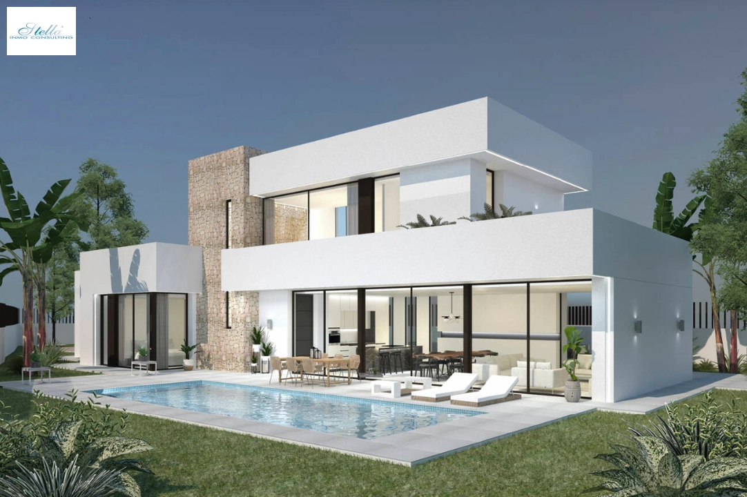 Villa in Moraira(Pla del Mar) zu verkaufen, Wohnfläche 280 m², Baujahr 2023, Klimaanlage, Grundstück 817 m², 3 Schlafzimmer, 3 Badezimmer, Pool, ref.: BI-MT.H-768-1