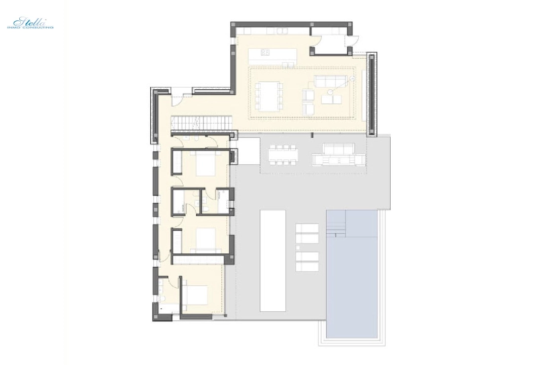 Villa in Moraira(San Jaime) zu verkaufen, Wohnfläche 450 m², Klimaanlage, Grundstück 939 m², 4 Schlafzimmer, 4 Badezimmer, ref.: BP-3569MOR-8
