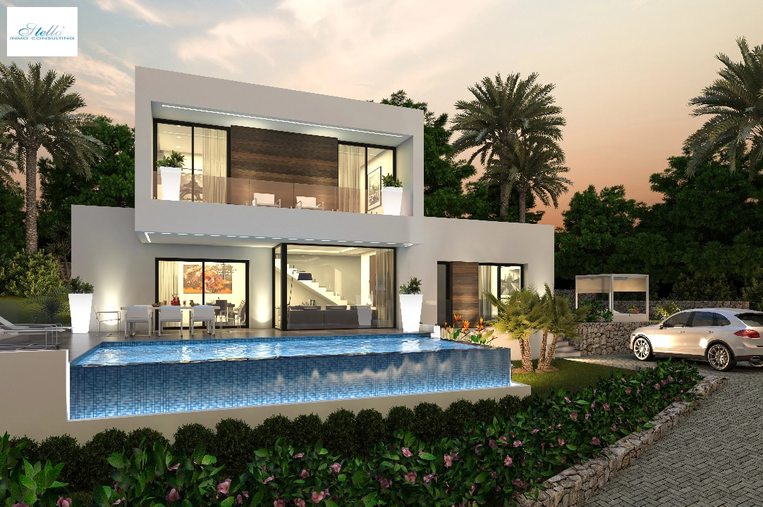Villa in Pedreguer(Monte Solana 1) zu verkaufen, Wohnfläche 162 m², Baujahr 2024, Klimaanlage, Grundstück 928 m², 3 Schlafzimmer, 2 Badezimmer, Pool, ref.: UM-UV-MONTE-SOLANA-II-3