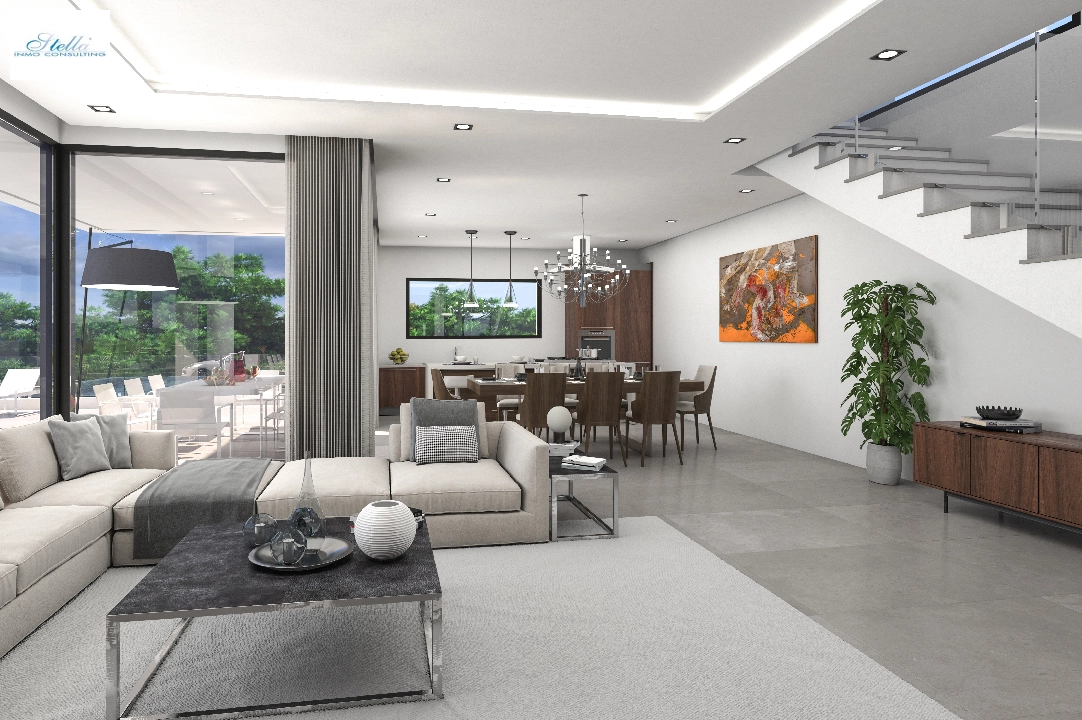 Villa in Pedreguer(Monte Solana 1) zu verkaufen, Wohnfläche 162 m², Baujahr 2024, Klimaanlage, Grundstück 928 m², 3 Schlafzimmer, 2 Badezimmer, Pool, ref.: UM-UV-MONTE-SOLANA-II-7