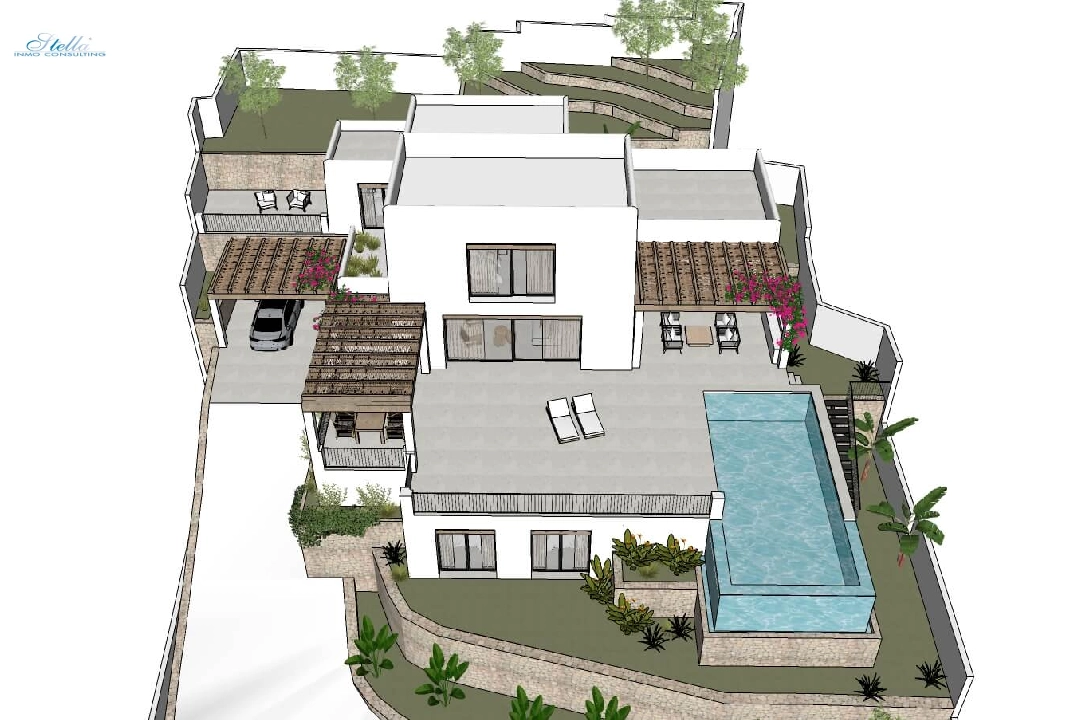 Villa in Moraira zu verkaufen, Wohnfläche 322 m², Klimaanlage, Grundstück 1000 m², 4 Schlafzimmer, 4 Badezimmer, Pool, ref.: CA-H-1585-AMB-6