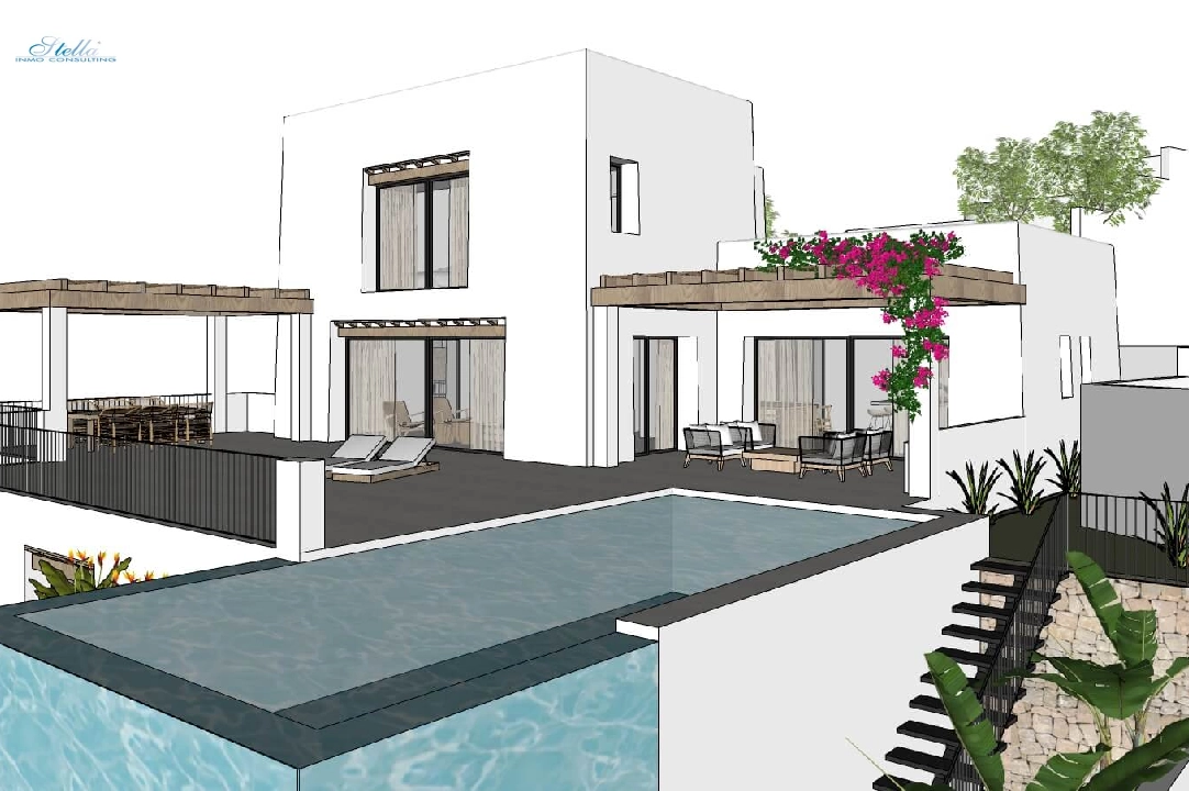 Villa in Moraira zu verkaufen, Wohnfläche 322 m², Klimaanlage, Grundstück 1000 m², 4 Schlafzimmer, 4 Badezimmer, Pool, ref.: CA-H-1585-AMB-8