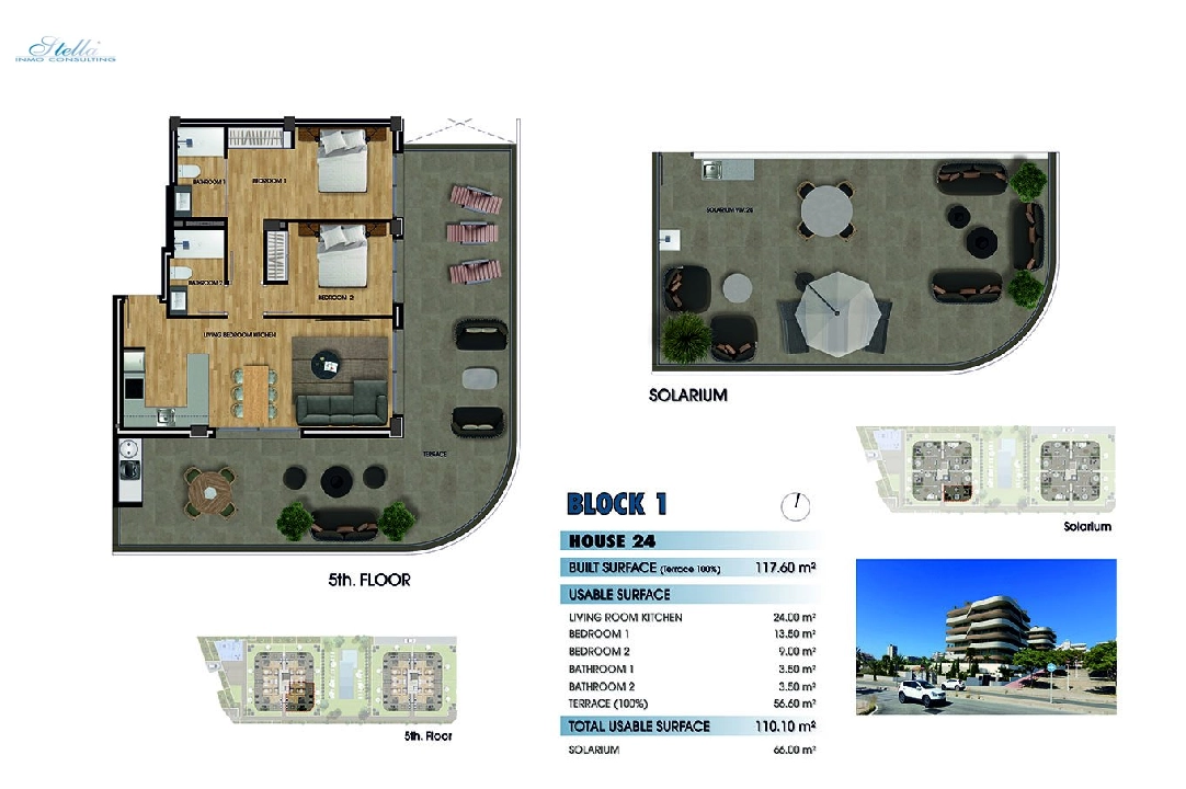 Penthouse Apartment in Los Arenales del Sol zu verkaufen, Wohnfläche 183 m², Zustand Erstbezug, 2 Schlafzimmer, 2 Badezimmer, Pool, ref.: HA-ADN-141-A03-15