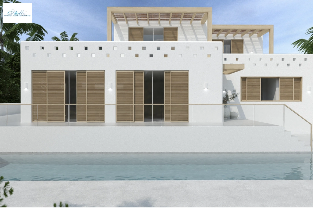 Villa in Moraira zu verkaufen, Wohnfläche 217 m², Klimaanlage, Grundstück 811 m², 4 Schlafzimmer, 4 Badezimmer, Pool, ref.: CA-H-1636-AMB-1