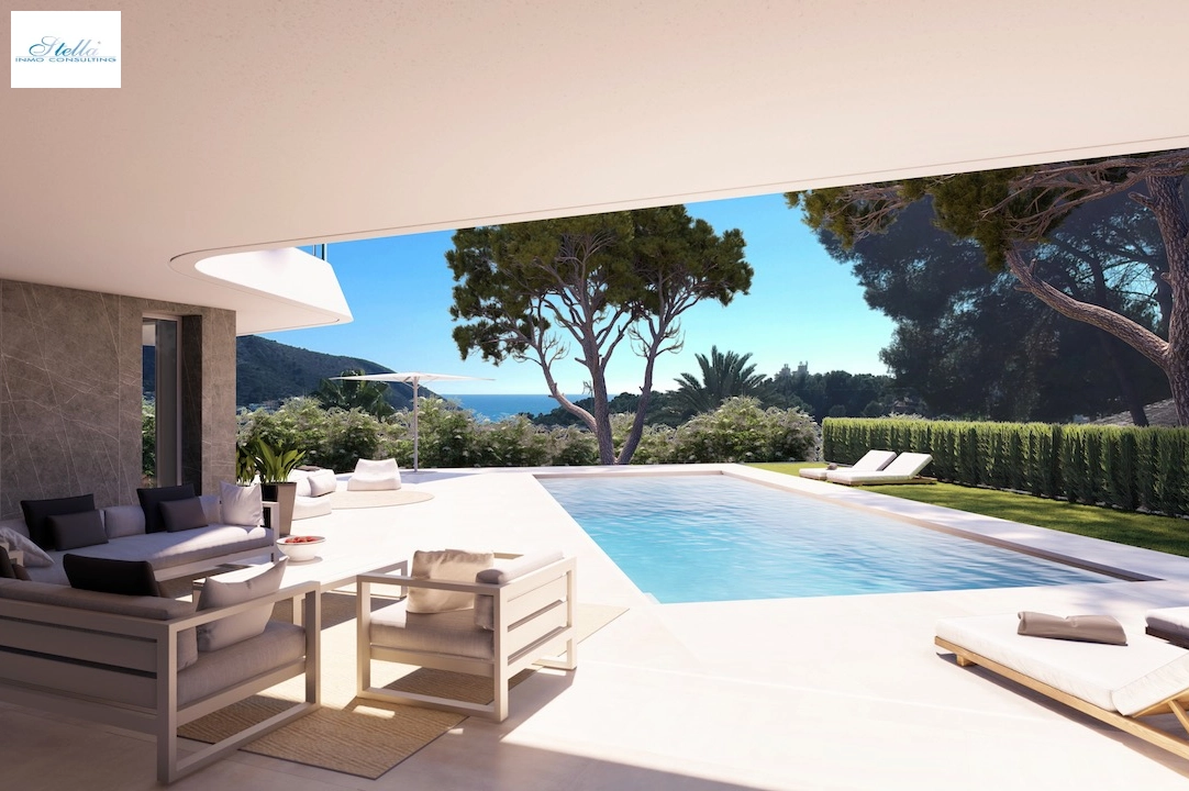Villa in Moraira zu verkaufen, Wohnfläche 263 m², Grundstück 1000 m², 4 Schlafzimmer, 4 Badezimmer, Pool, ref.: CA-H-1649-AMB-1