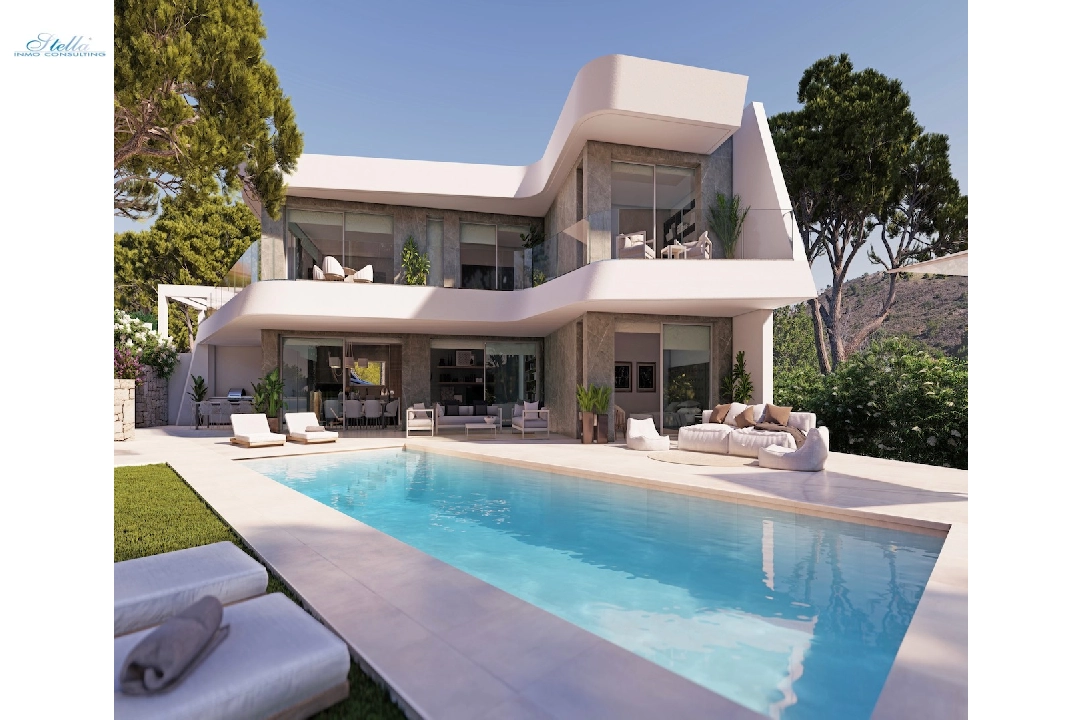 Villa in Moraira zu verkaufen, Wohnfläche 263 m², Grundstück 1000 m², 4 Schlafzimmer, 4 Badezimmer, Pool, ref.: CA-H-1649-AMB-2