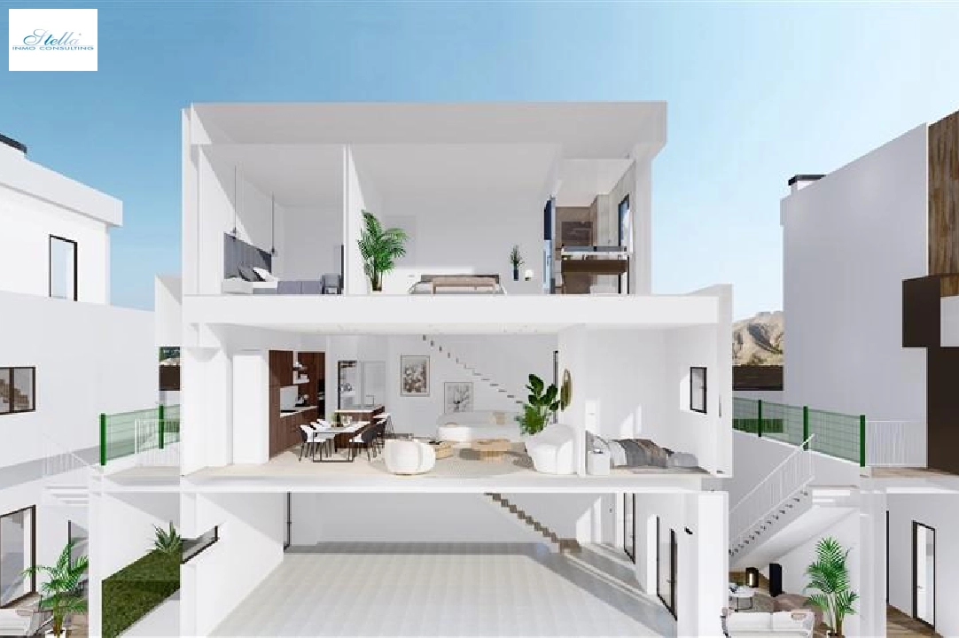 Villa in Finestrat zu verkaufen, Wohnfläche 167 m², Grundstück 300 m², 3 Schlafzimmer, 3 Badezimmer, Pool, ref.: COB-3372-7