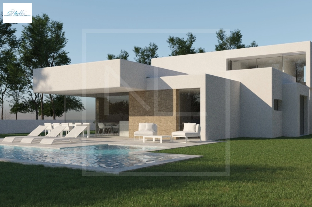Villa in Moraira zu verkaufen, Wohnfläche 268 m², Baujahr 2023, + Zentralheizung, Klimaanlage, Grundstück 891 m², 4 Schlafzimmer, 4 Badezimmer, Pool, ref.: NL-NLD1448-1