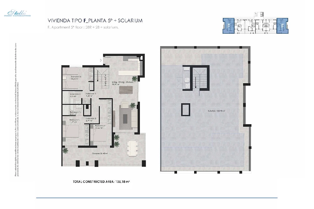 Penthouse Apartment in Torrelamata zu verkaufen, Wohnfläche 213 m², Zustand Erstbezug, 3 Schlafzimmer, 2 Badezimmer, Pool, ref.: HA-TLN-135-A02-6