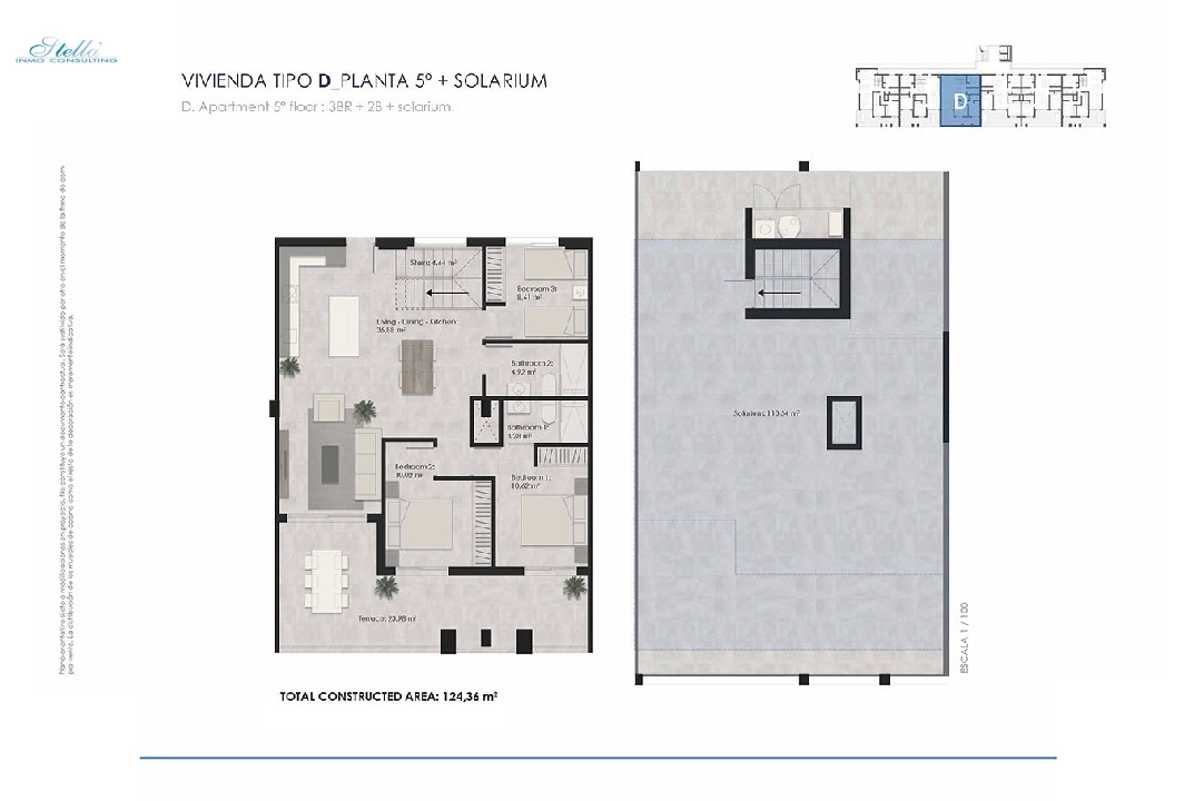 Penthouse Apartment in Torrelamata zu verkaufen, Wohnfläche 213 m², Zustand Erstbezug, 3 Schlafzimmer, 2 Badezimmer, Pool, ref.: HA-TLN-135-A02-8