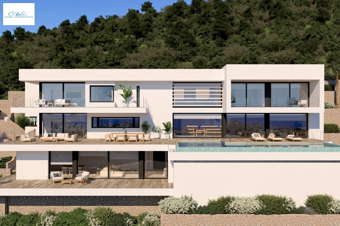 Villa in Benitachell(Cumbre del Sol) zu verkaufen, Wohnfläche 1401 m², Grundstück 2122 m², 5 Schlafzimmer, 8 Badezimmer, ref.: BP-4040BELL-3
