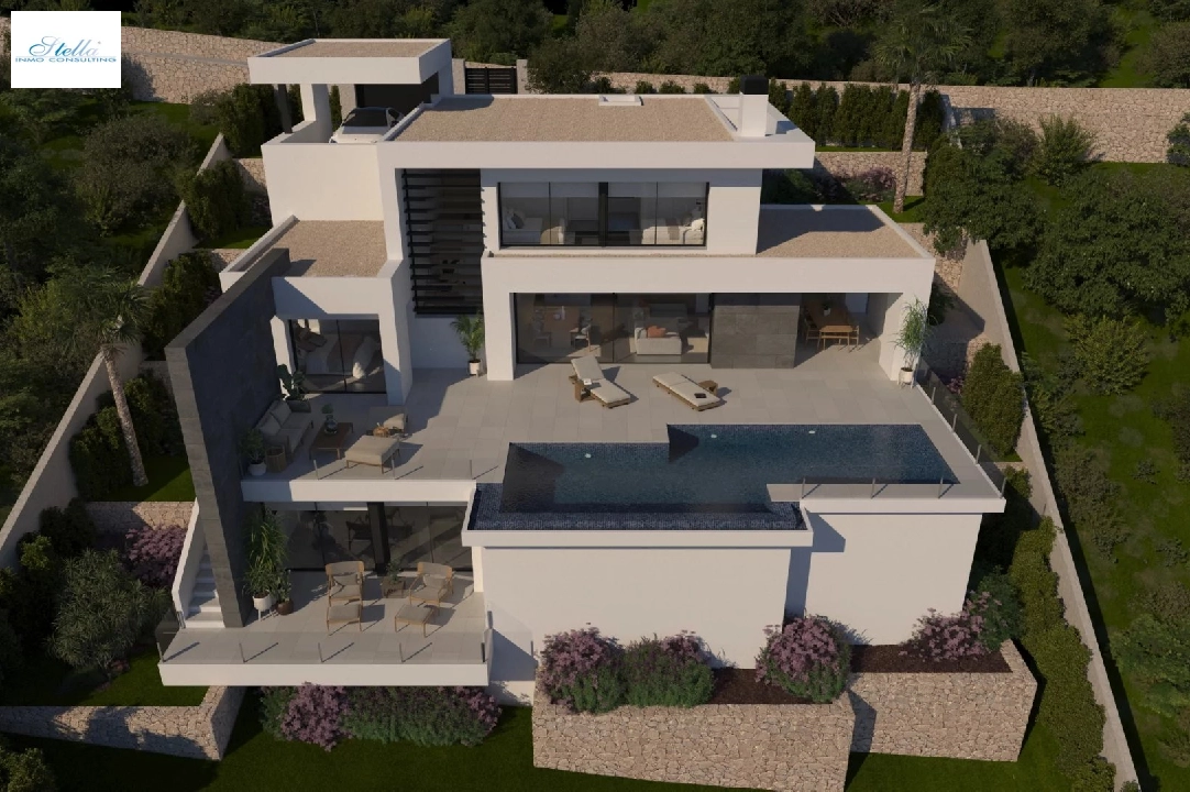 Villa in Cumbre del Sol zu verkaufen, Wohnfläche 337 m², Grundstück 824 m², 3 Schlafzimmer, 4 Badezimmer, Pool, ref.: BS-82447844-1