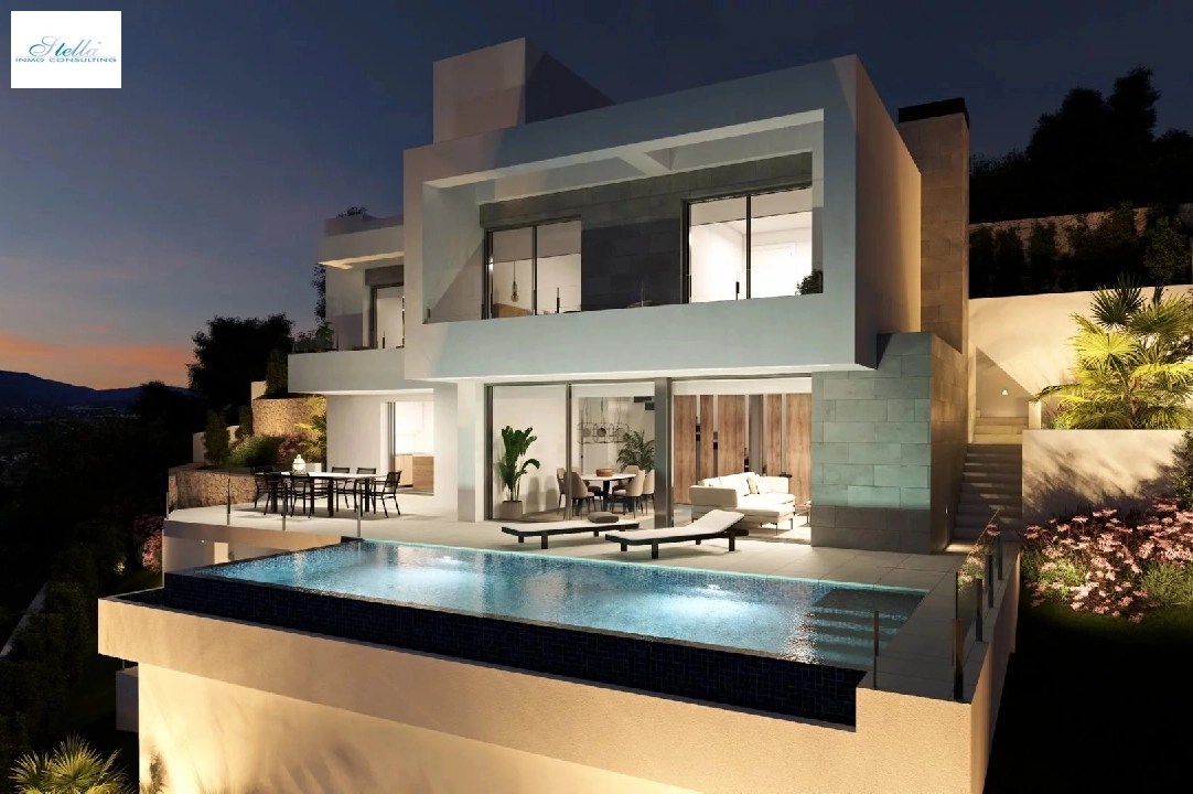 Villa in Cumbre del Sol zu verkaufen, Wohnfläche 320 m², Grundstück 805 m², 3 Schlafzimmer, 3 Badezimmer, Pool, ref.: BS-82447847-8